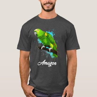Amazon Parrot In Watercolor T-shirt