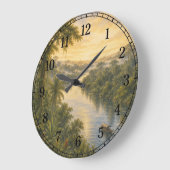 Amazon Rainforest Wall Clock — Nature-Inspired Des Grote Klok (Hoek)