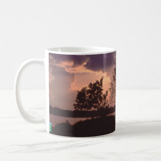 Amazon River sunset Koffiemok (Links)