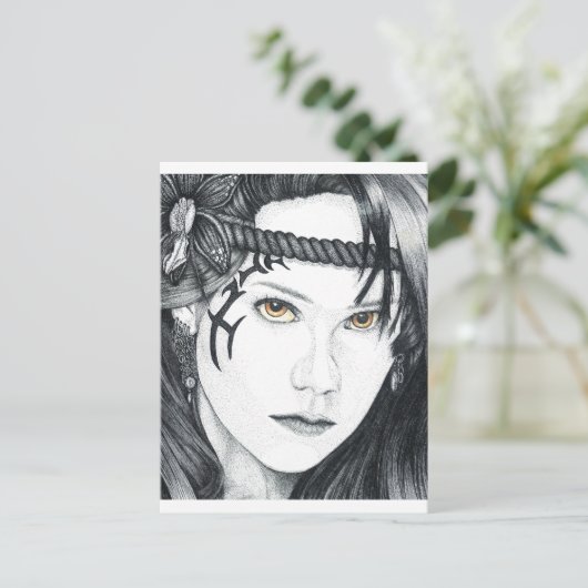 Amazon Warrior (face) - Carte postale vierge (Debout devant)