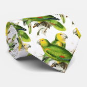 Amazona Parrots - vogels Stropdas (Opgerold)