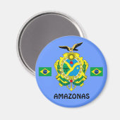 Amazonas, Brésil Magnet Imå das Amazonas (Recto/Verso)