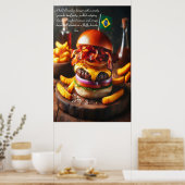 Amazone Ambiance: Picanha Power 24x36 Poster (Keuken)