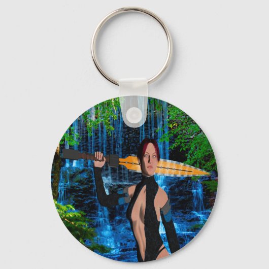 Amazone vrouw sleutelhanger (Voorkant)