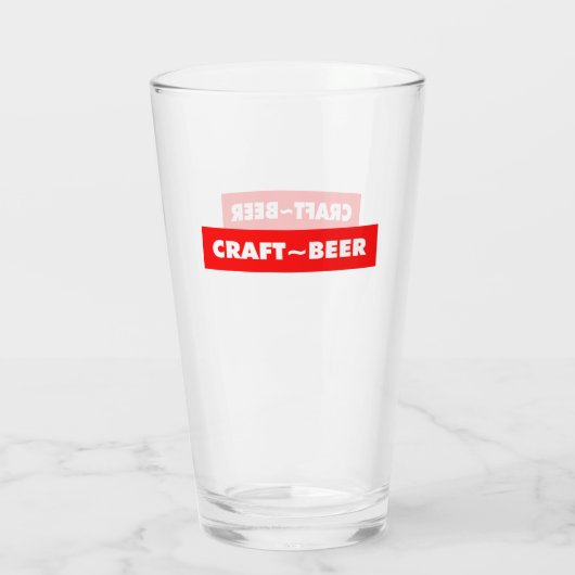 AMBACHT ~ BIER GLAS (Achterkant)