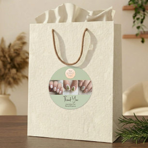 Ambachtelijk Aspen Salie Logo Foto Portfolio Dank Ronde Sticker