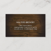 Ambachtelijk bier | Stone Wood Visitekaartje (Achterkant)