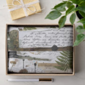Ambachtelijk collageweefsel: -Botanisch Tissuepapier (Geschenk)