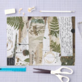 Ambachtelijk collageweefsel: -Botanisch Tissuepapier (Craft)