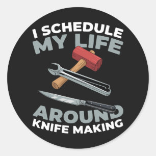 Ambachtelijk metaalwerk ronde sticker