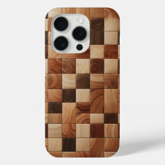 Ambachtelijk mozaïek telefoonhoesje met natuurlijk iPhone 15 pro case