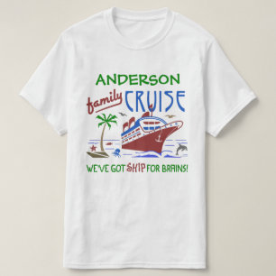 Ambachtelijke actie Funny Ship Aangepaste naam T-shirt