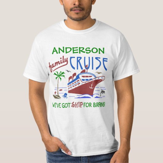 Ambachtelijke actie Funny Ship | Aangepaste naam T-shirt (Voorkant)