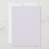 Ambachtelijke Amethyst Geschilderde Blad Bruiloft Kaart (Achterkant)