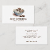 Ambachtelijke chocolade visitekaartje (Voorkant / Achterkant)