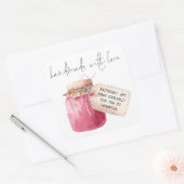 Ambachtelijke Frambozenjam Label Naam (Envelop)