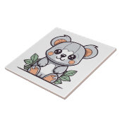 Ambachtelijke Kawaii Magische Koala Vector Tegeltje (Zijkant)
