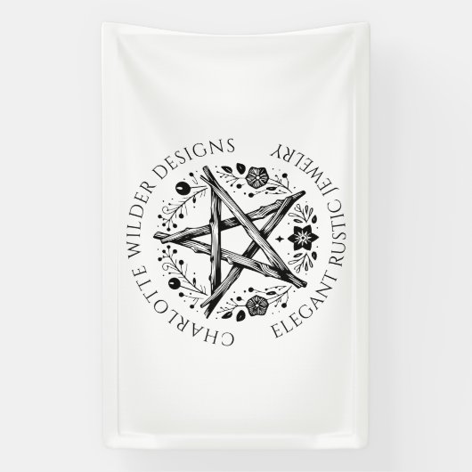 Ambachtelijke Wiccan Pagan Sieraden Ontwerper Spandoek (Verticaal)