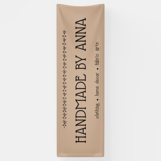 Ambachten Fair Handgemaakte Maker Vendor Booth Spandoek (Verticaal)