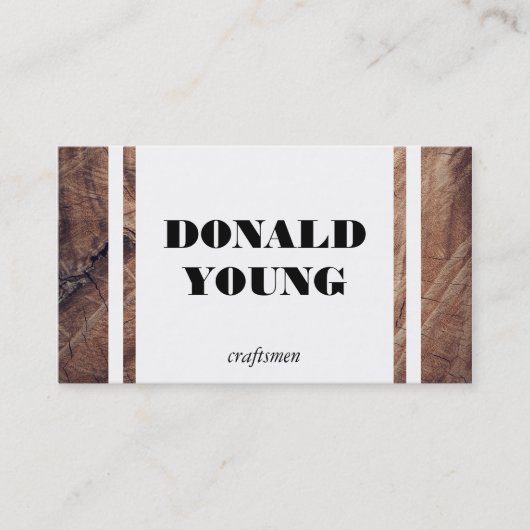 ambachtslieden | Hout III Visitekaartje (Voorkant)