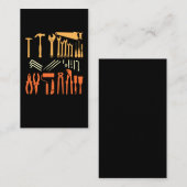 ambachtsman Garage Tools Dad Handyman Visitekaartje (Voorkant / Achterkant)