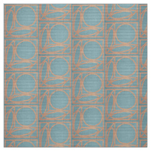 Ambachtsman Optical Illusion (Chambray en kaneel) Stof