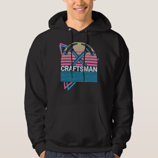 Ambachtsman Retro Hoodie (Voorkant)