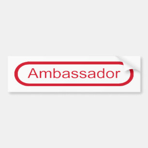 Ambassadeur Bumpersticker