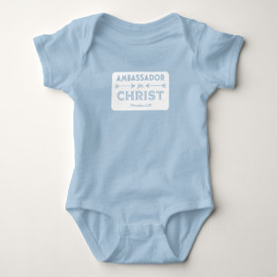 Ambassadeur voor Christus Schrift Slogan Romper