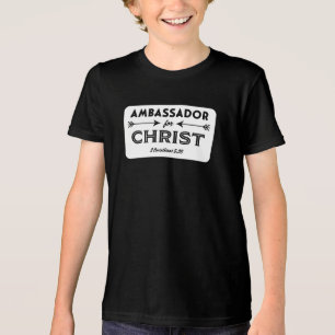 Ambassadeur voor Christus Schrift Slogan Tri-Blend Shirt