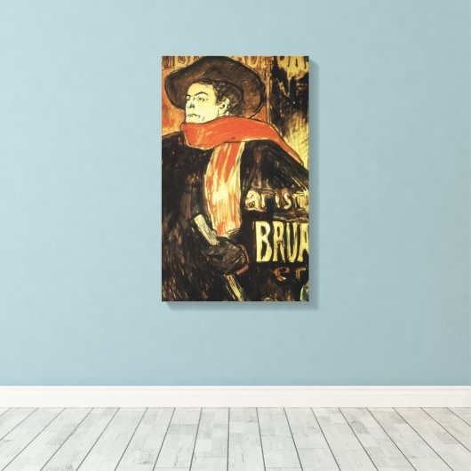 Ambassadeurs, Aristide Bruant door Toulouse Lautre Canvas Afdruk (Insitu (Houten vloer))