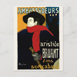  Ambassadeurs Art Nouveau in Toulouse Lautrec Briefkaart