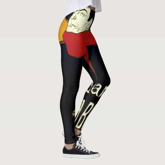  Ambassadeurs Art Nouveau in Toulouse Lautrec Leggings (Rechts)
