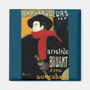 Ambassadeurs Art Nouveau in Toulouse Lautrec Magneet