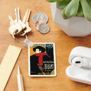  Ambassadeurs Art Nouveau in Toulouse Lautrec Sleutelhanger