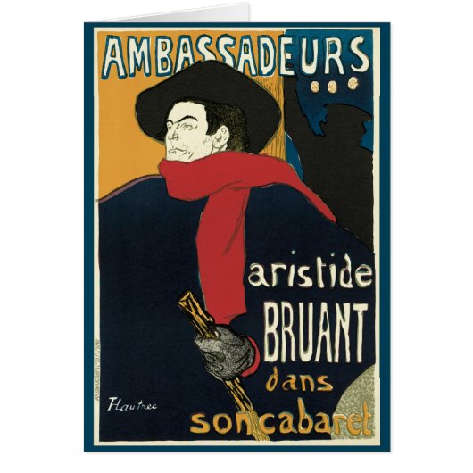 Ambassadeurs, Artistide Bruant door Toulouse Lautr (Voorkant)