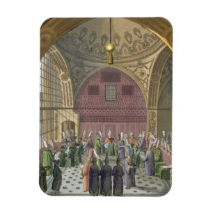 Ambassadeurs in de Audience Hall van de Grote Vizi Magneet