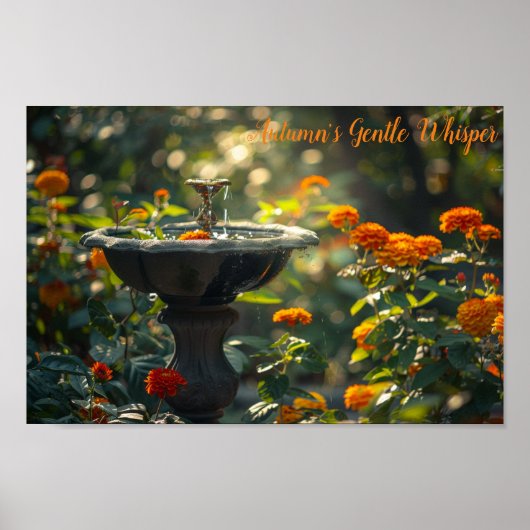 Amber Autumn Bliss Poster (Voorkant)