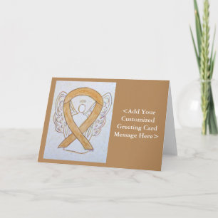 Amber Awareness Ribbon Angel - Aangepaste kaarten