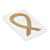 Amber Awareness Ribbon Angel Magnets d'art (Côté Droit)