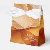 Amber Brandy Abstracte Ink Wedding ID1089 Bedankdoosjes (Voorkant Zijde)