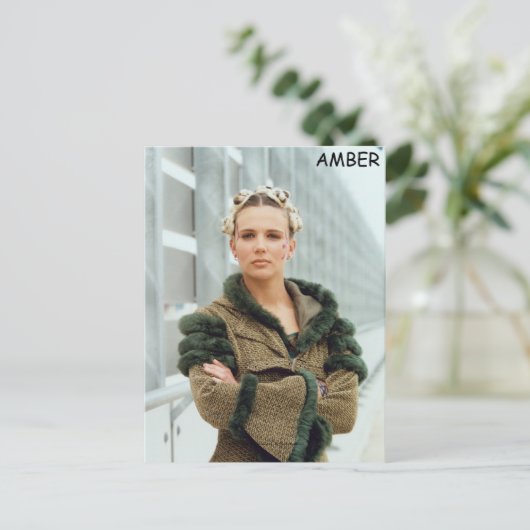 Amber Briefkaart (Staand voorkant)