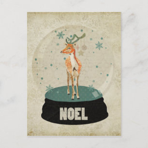 Amber Buck Noel Snowglobe Briefkaart