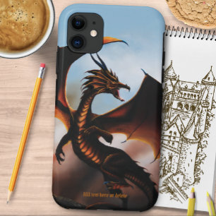 Amber Dragon Fantasy iPhone 11 Hoesje
