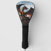 Amber Dragon Fantasy Golfheadcover (Voorkant)