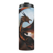 Amber Dragon Fantasy Thermosbeker (Voorkant)
