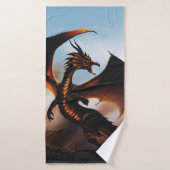 Amber Dragon Imaginaire (Serviette de bain)