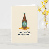 Amber Drank Vaderdag Kaart (Gele Bloem)