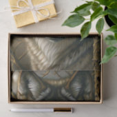 Amber Eye Wolf Forest Gaze Decoupage Tissuepapier (Geschenk)