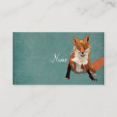  Amber Fox Visitekaartje (Achterkant)